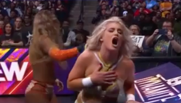 Toni Storm plays the role of Mariah May